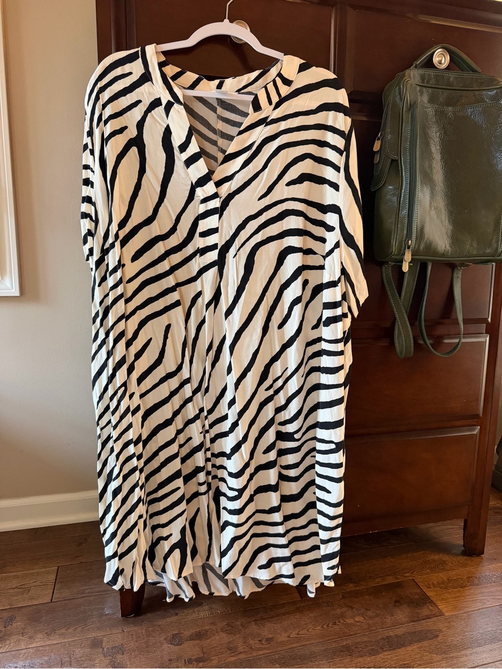 H&M Zebra-Stripe Mini Dress - Black & White